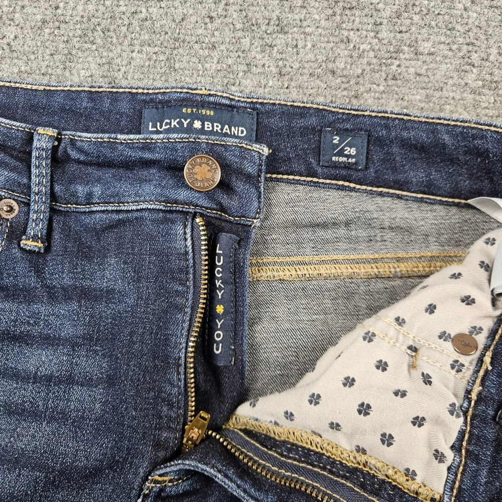 Lucky Brand Hayden Skinny Jeans Womens 2/26 Dark Wash Blue Denim 7WP10391U6